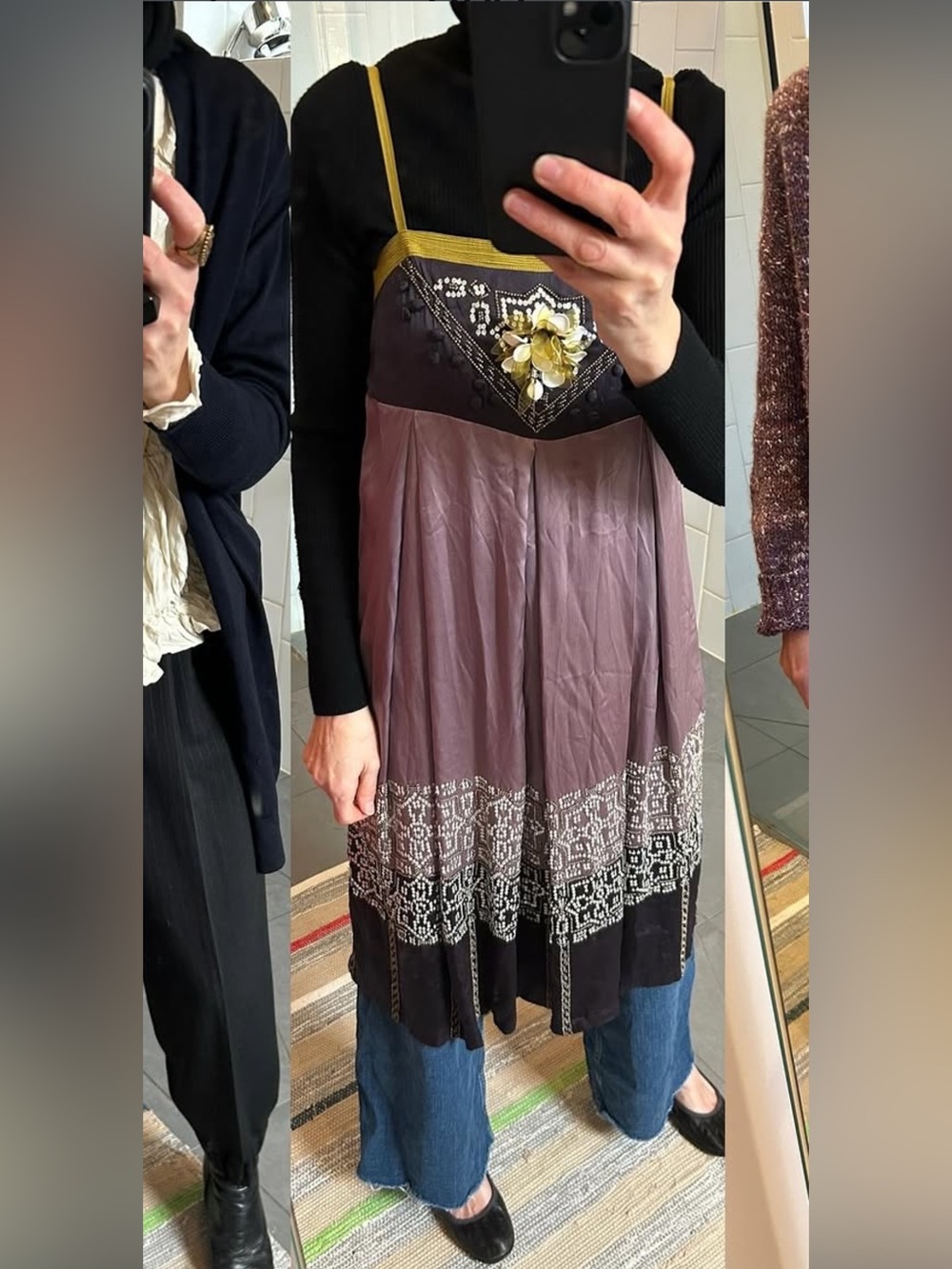 Day Et Birger Mikkelsen Purple Silk Babydoll Dress